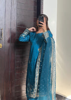 Suits By Sadia Flower kattan zinc Women 3pcs