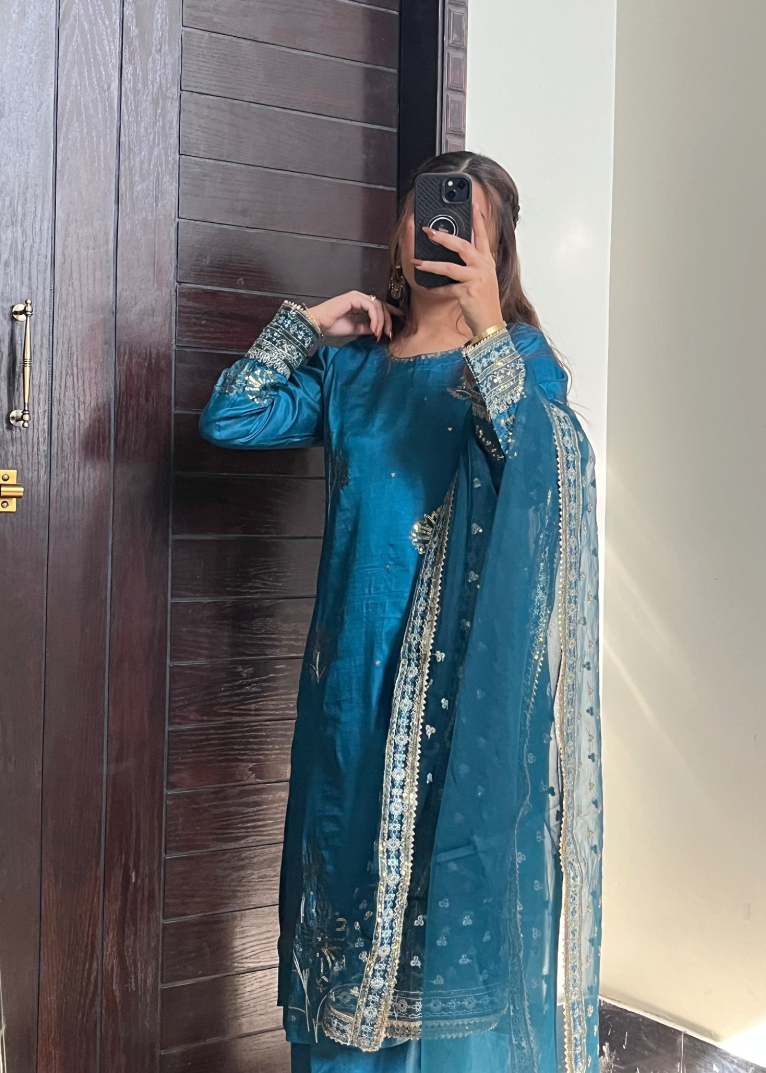 Suits By Sadia Flower kattan zinc Women 3pcs