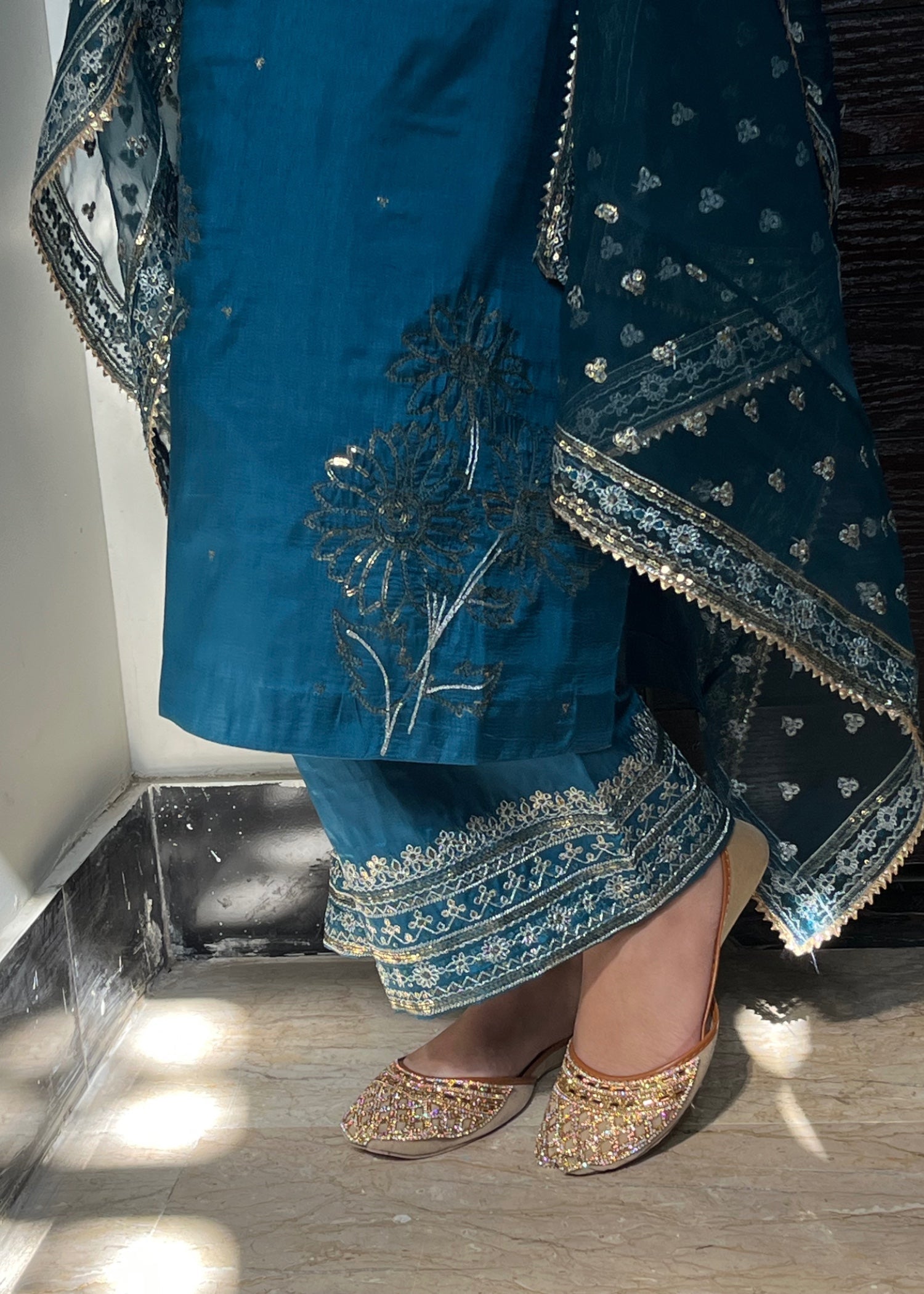 Suits By Sadia Flower kattan zinc Women 3pcs
