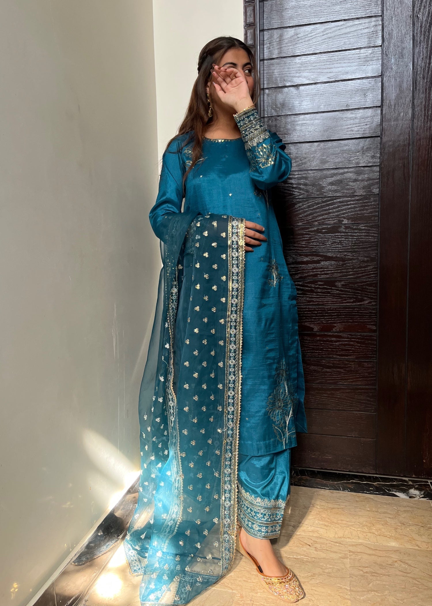 Suits By Sadia Flower kattan zinc Women 3pcs