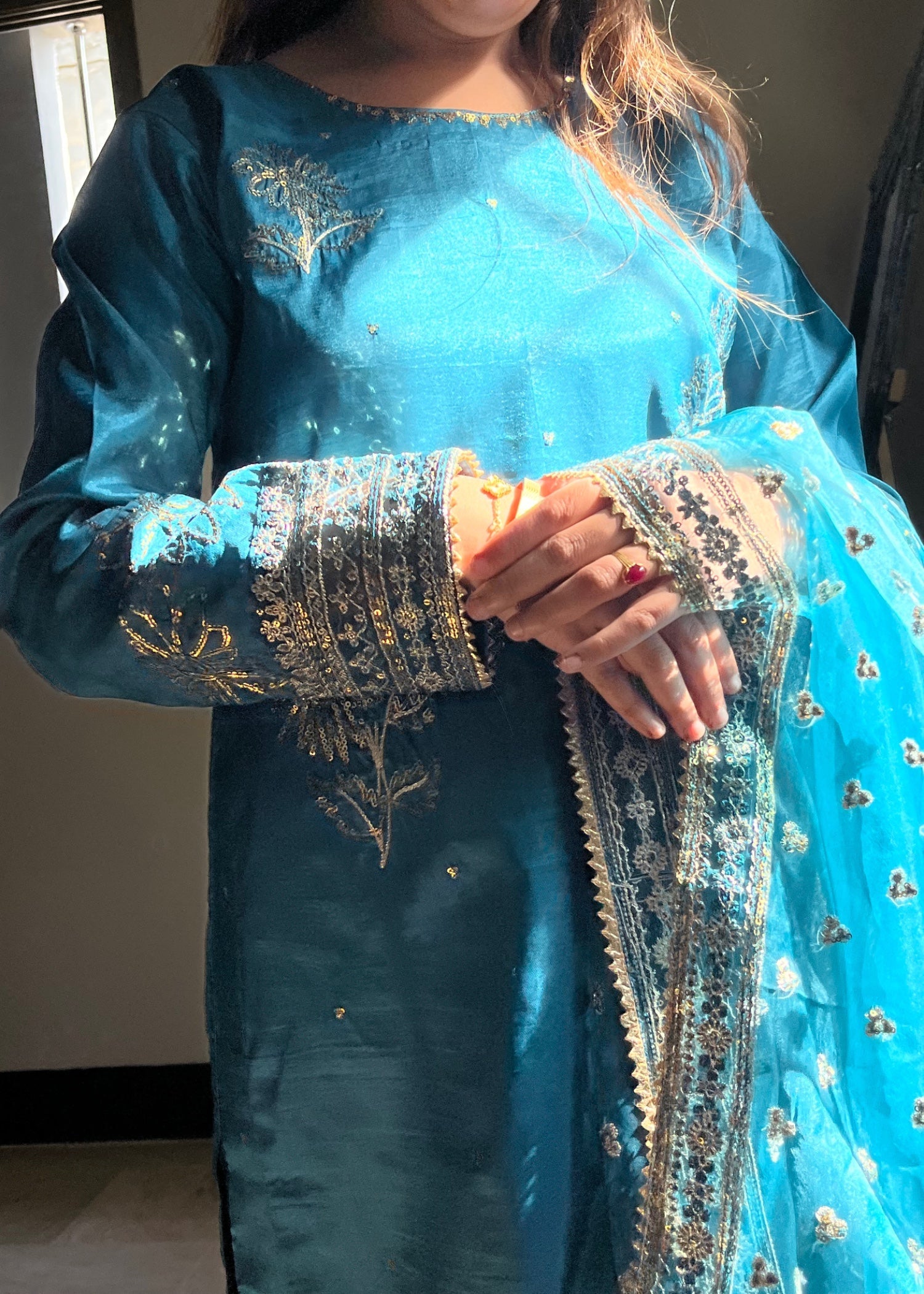 Suits By Sadia Flower kattan zinc Women 3pcs