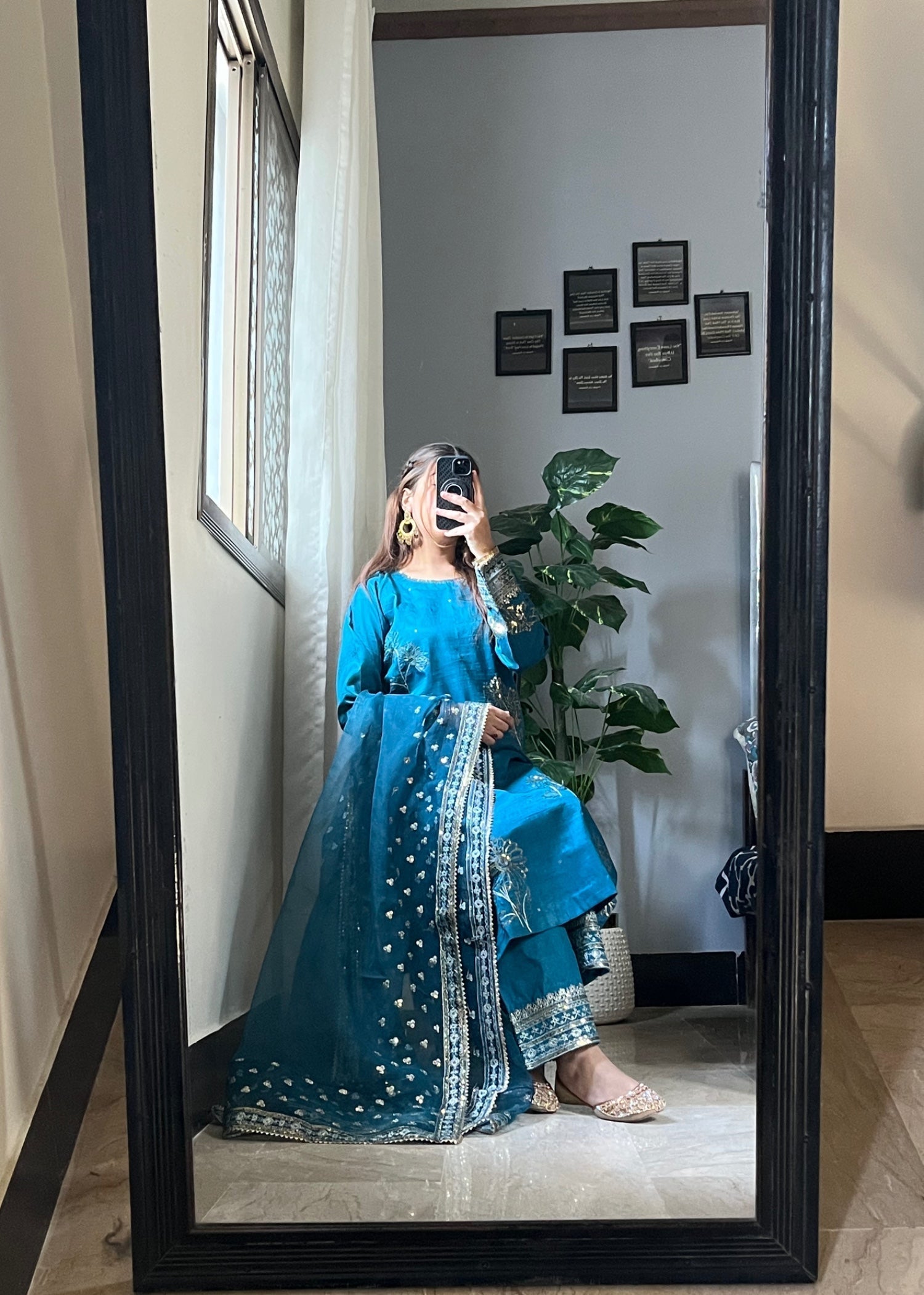 Suits By Sadia Flower kattan zinc Women 3pcs