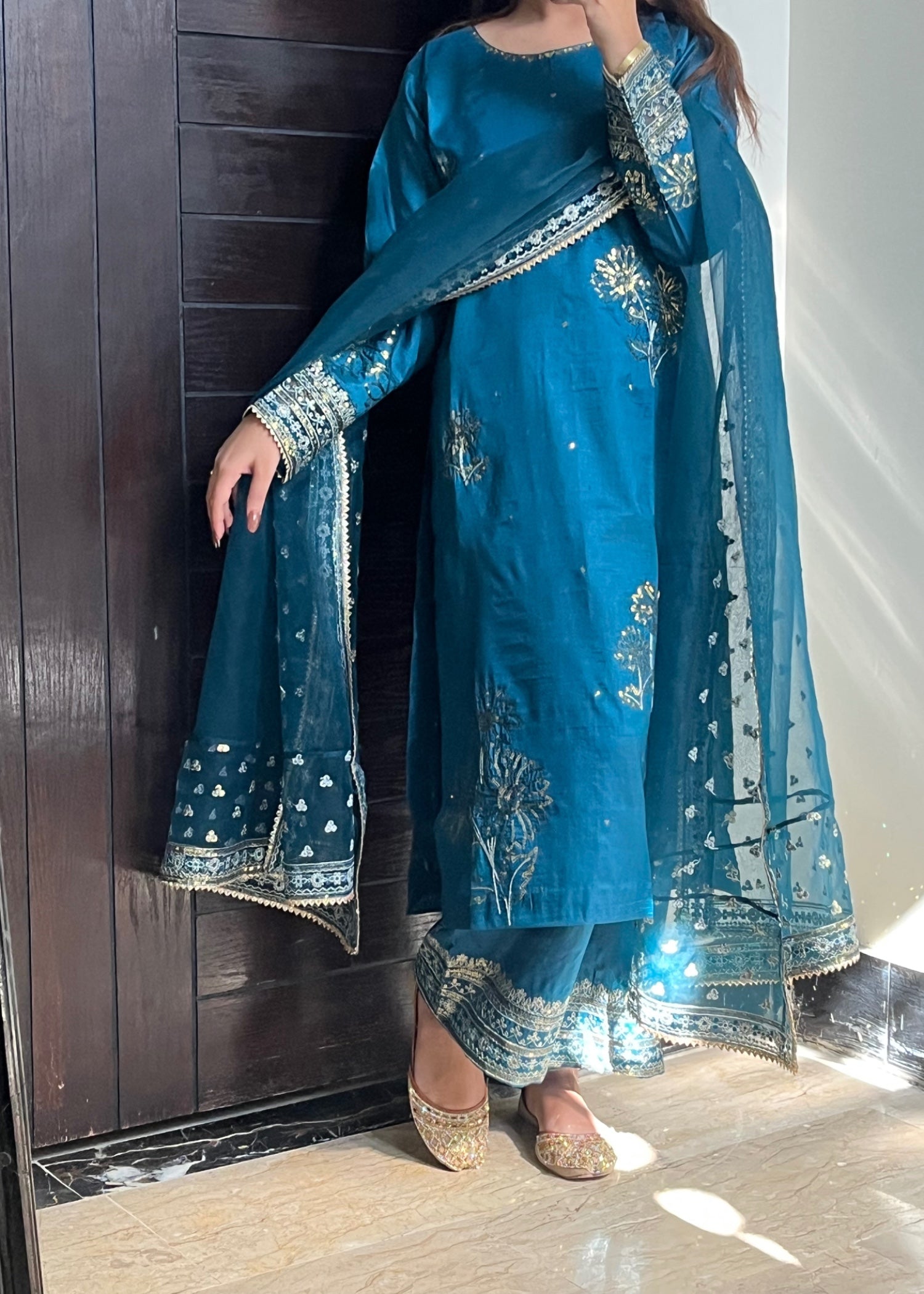 Suits By Sadia Flower kattan zinc Women 3pcs