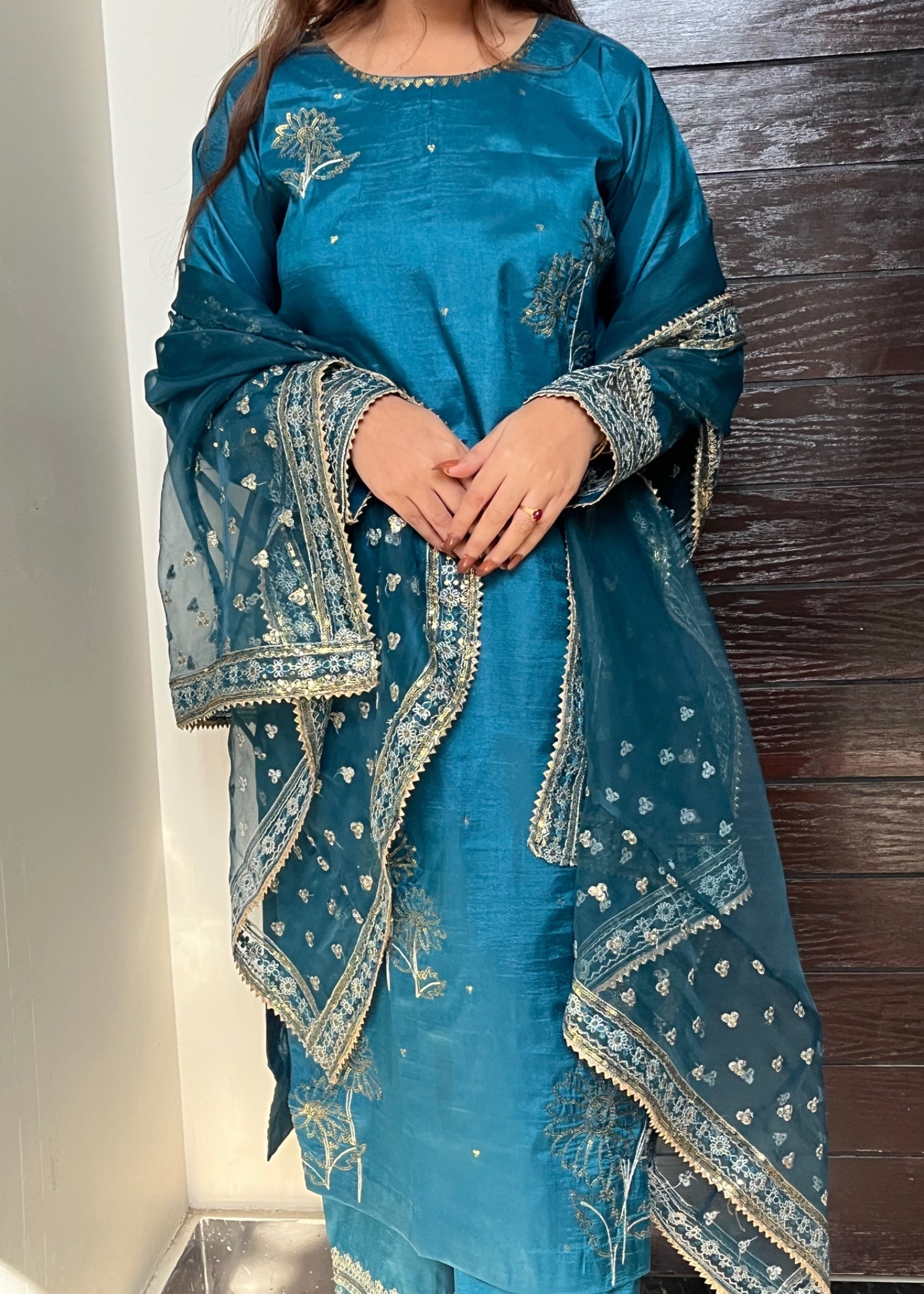 Suits By Sadia Flower kattan zinc Women 3pcs