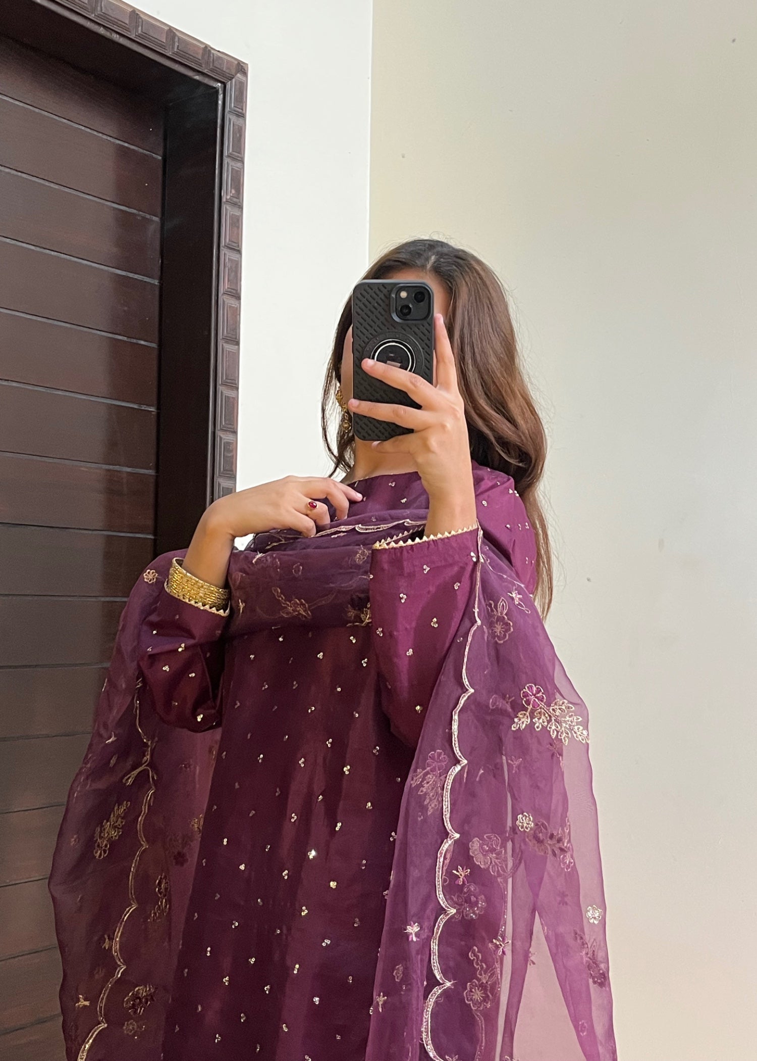 Suits By Sadia Kattan purple Women 3pcs