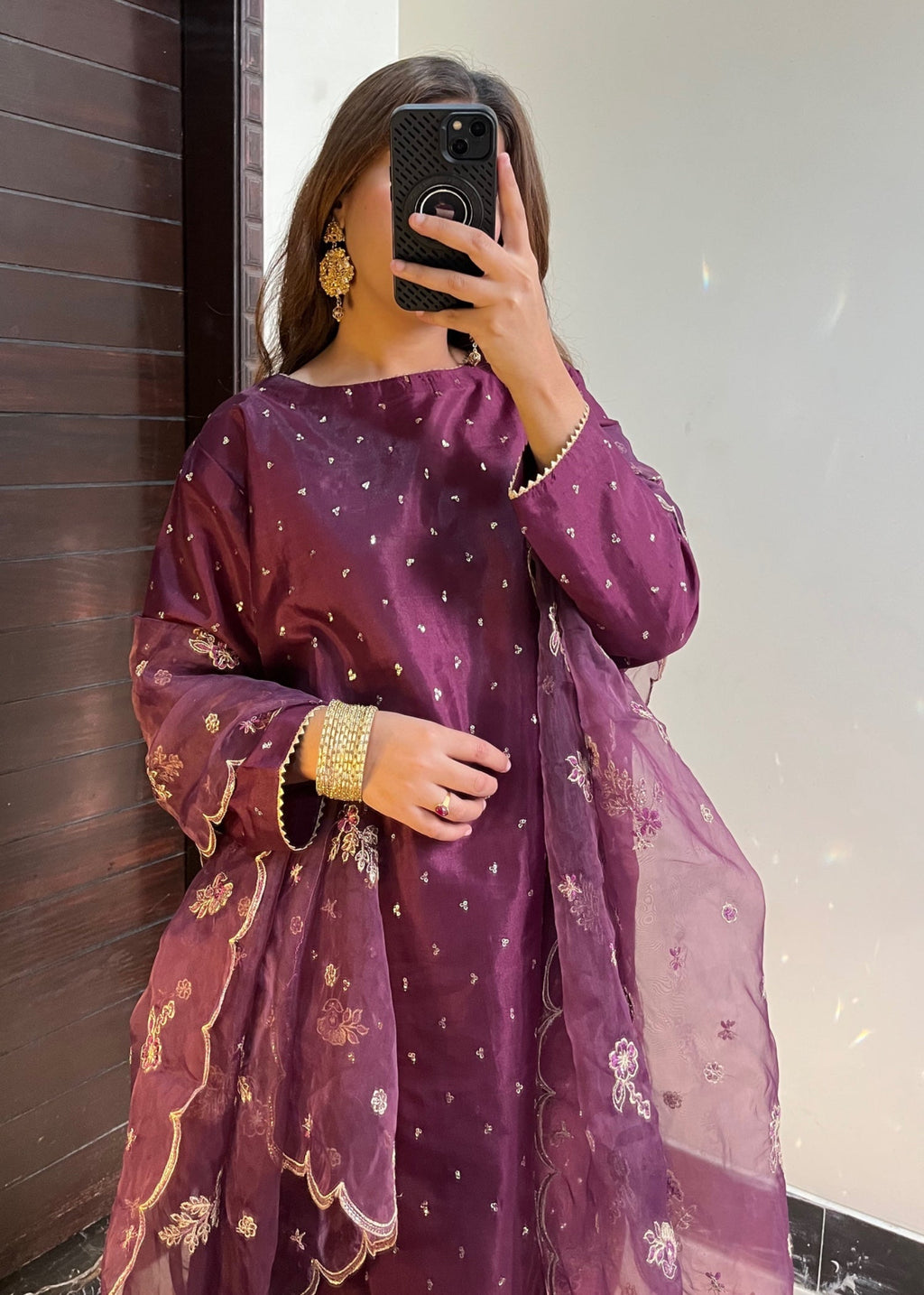 Suits By Sadia Kattan purple Women 3pcs