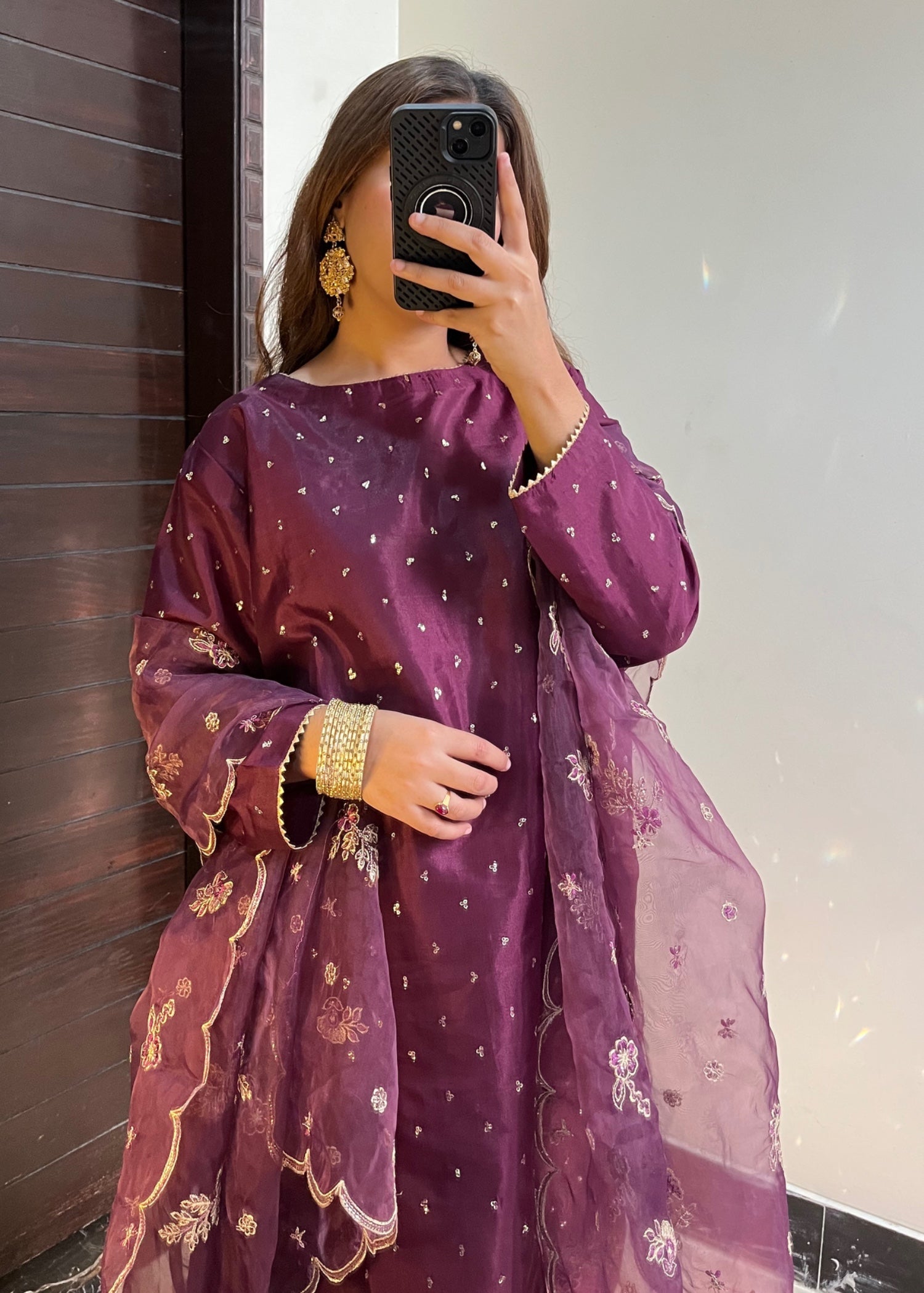Suits By Sadia Kattan purple Women 3pcs