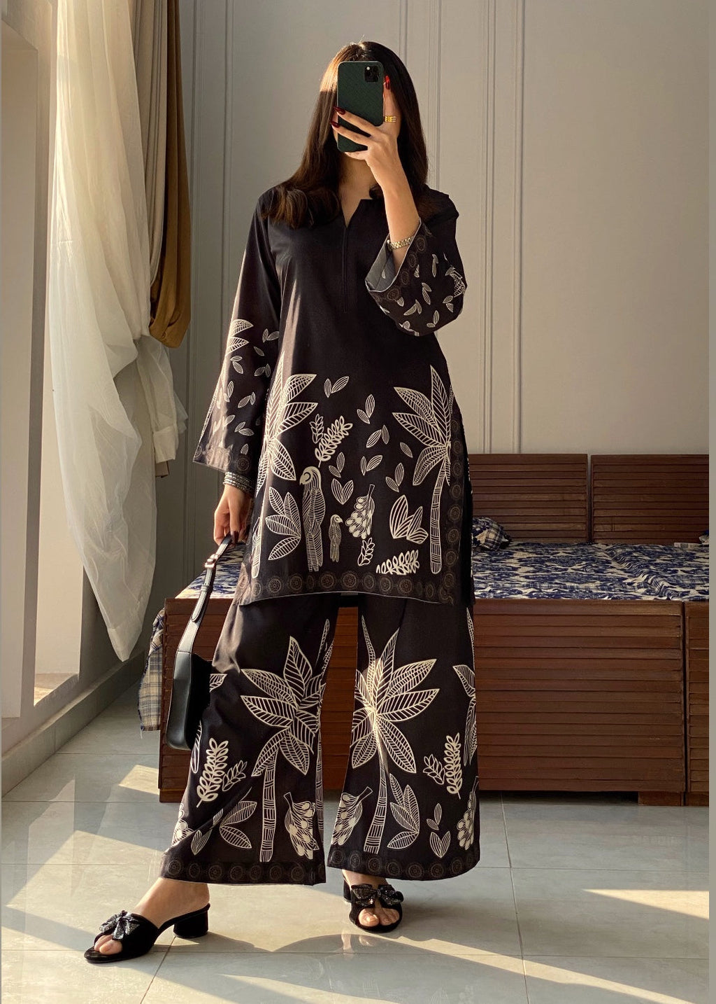 Ayesha B black (jabeen) Women 2pcs