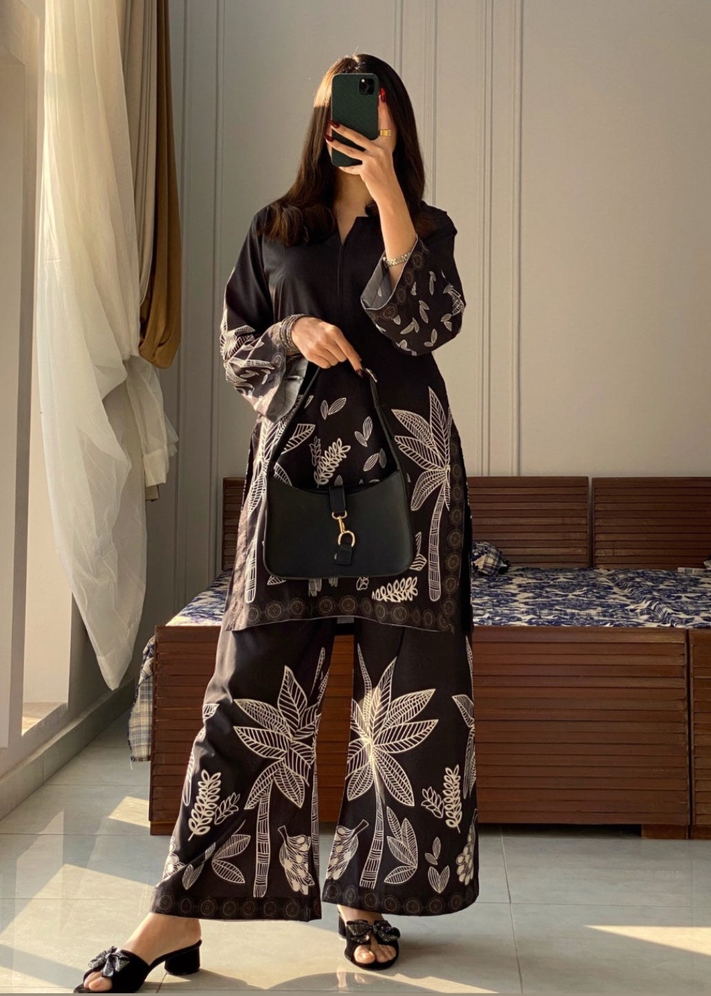 Ayesha B black (jabeen) Women 2pcs