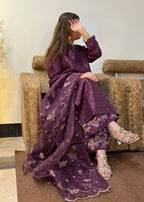 Suits By Sadia Kattan purple Women 3pcs