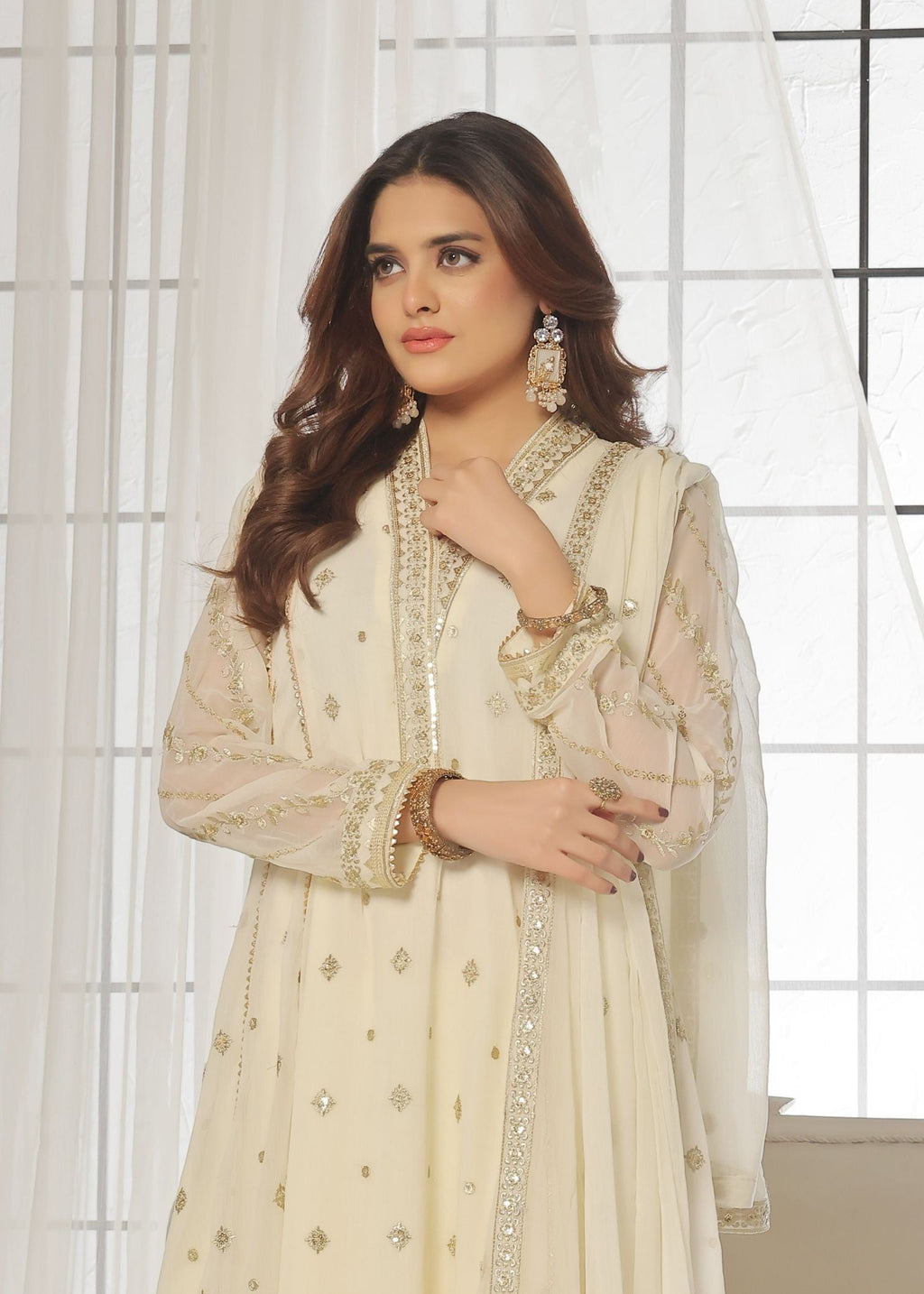 Al-Harir Apparel Zarif V2 Off White Women 3pcs