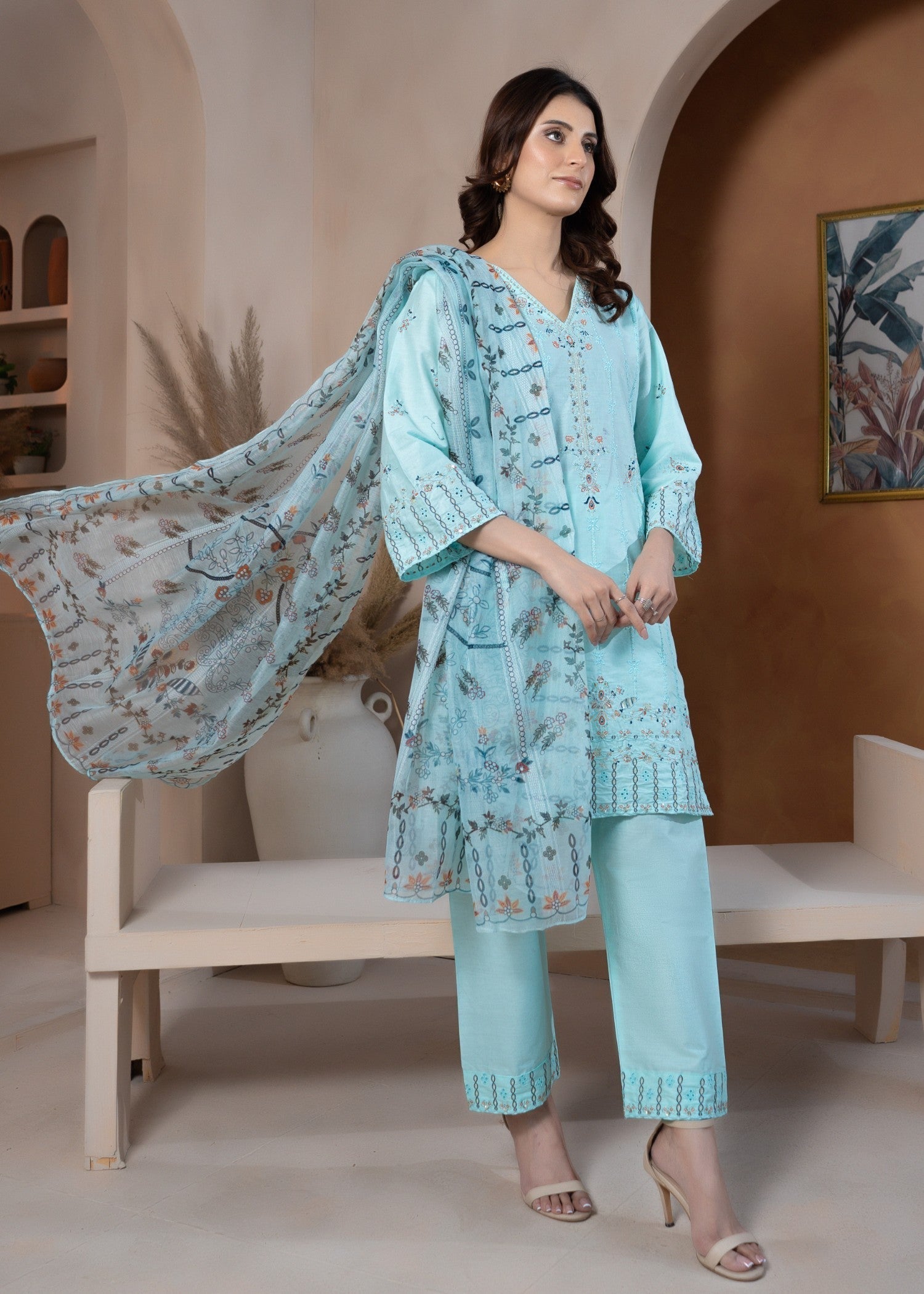 Rangoon Clothing Malaika Sky Women 3pcs
