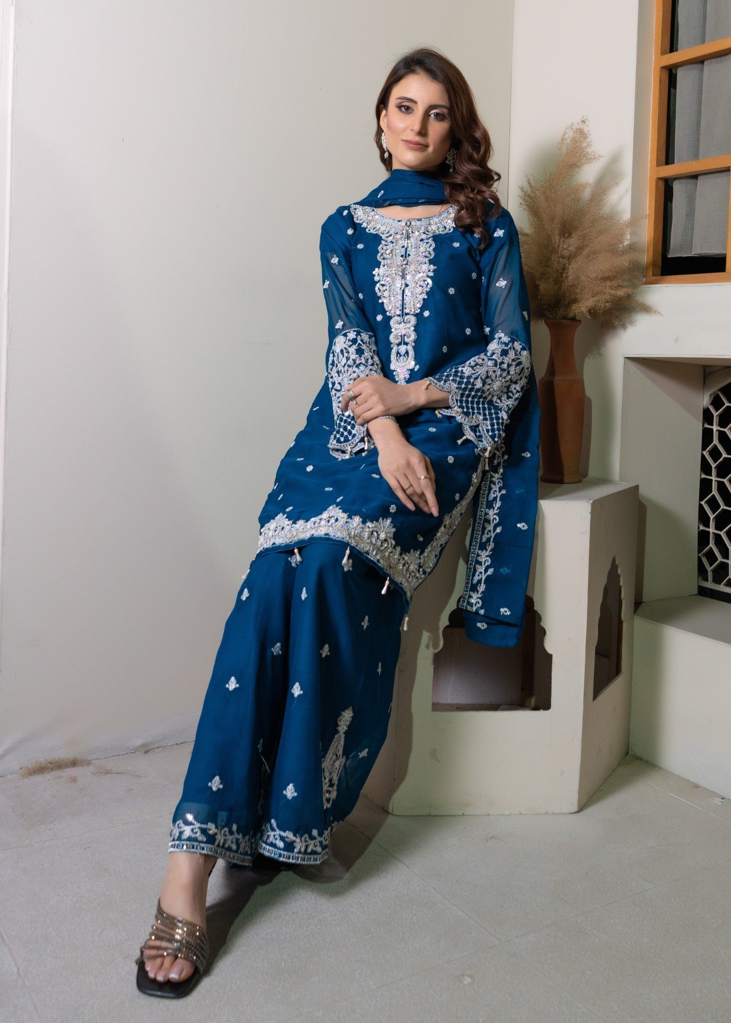 Rangoon Clothing Zehra peacock Women 3pcs