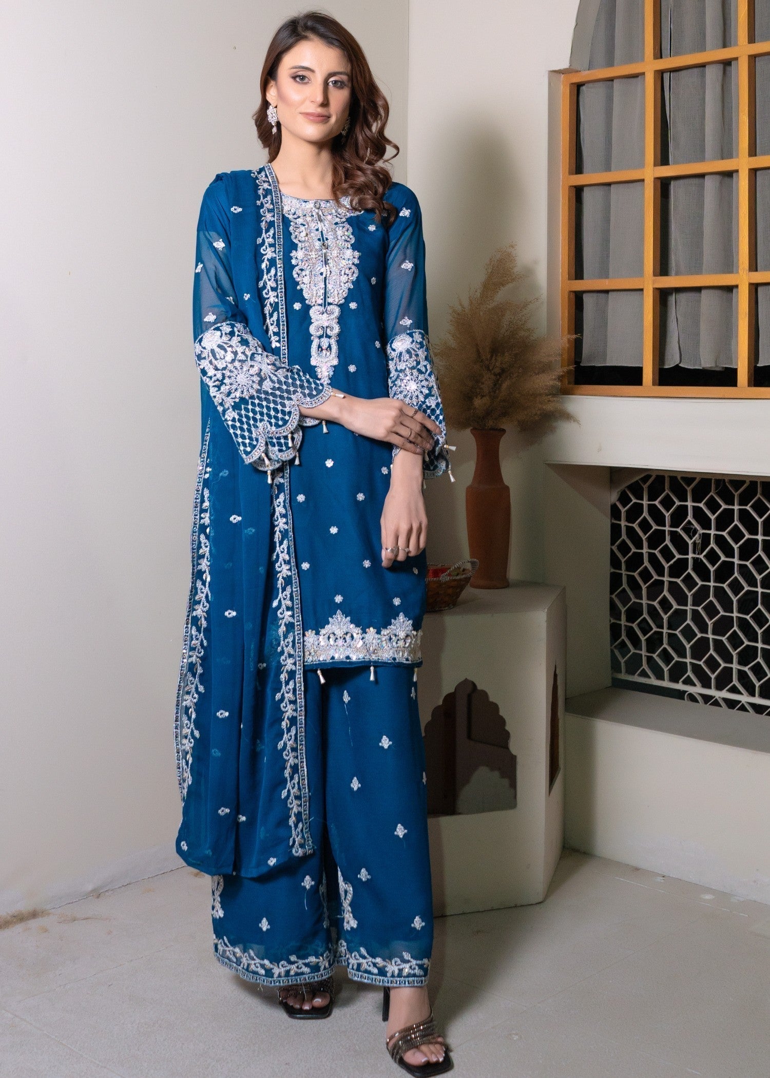 Rangoon Clothing Zehra peacock Women 3pcs