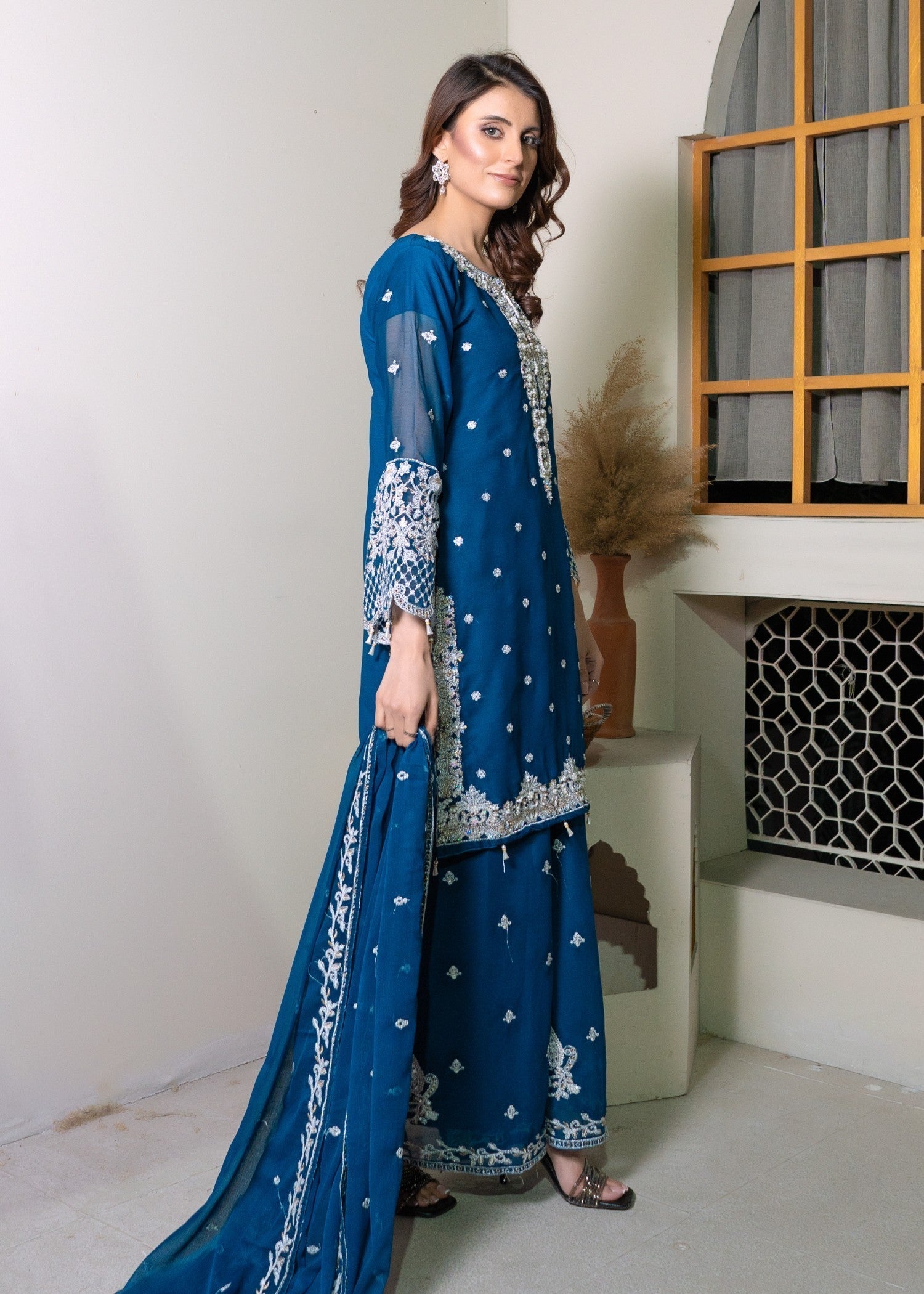 Rangoon Clothing Zehra peacock Women 3pcs