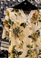 Shrenz Pret Shrenz White & Black Pret Lawn Women 3pcs