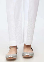 Rangeenz Embroidered Capri Trouser MIDB WHITE Women 1pcs
