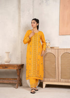 Abeera Timeless Beauty – Long Length Embroidered Cotton Outfits (Art No. AB 10) Women 2pcs