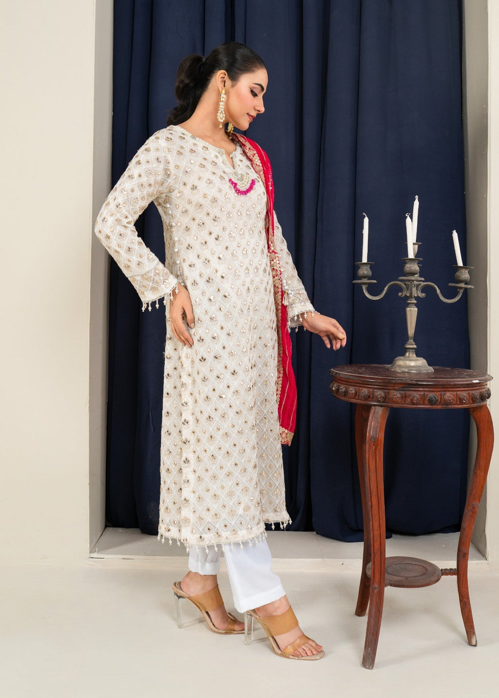 Four Season Boutique FOIL WORK HOTPINK Women 3pcs