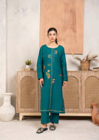 Abeera Timeless Grace: Embroidered Cotton Suit (Art No. AB 22) Women 2pcs