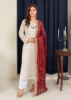 Four Season Boutique FOIL WORK MAROON Women 3pcs