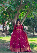 1 Mahoor Haven maroon 0051 Women 3pcs