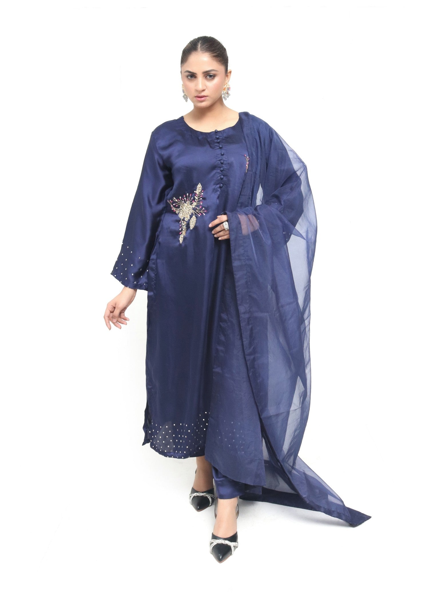 Muscat by Adeela Sapphire Blue Women 3pcs