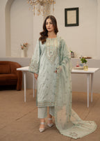 Waniya Awais WAL 04 Lawn Stitched Women 3pcs