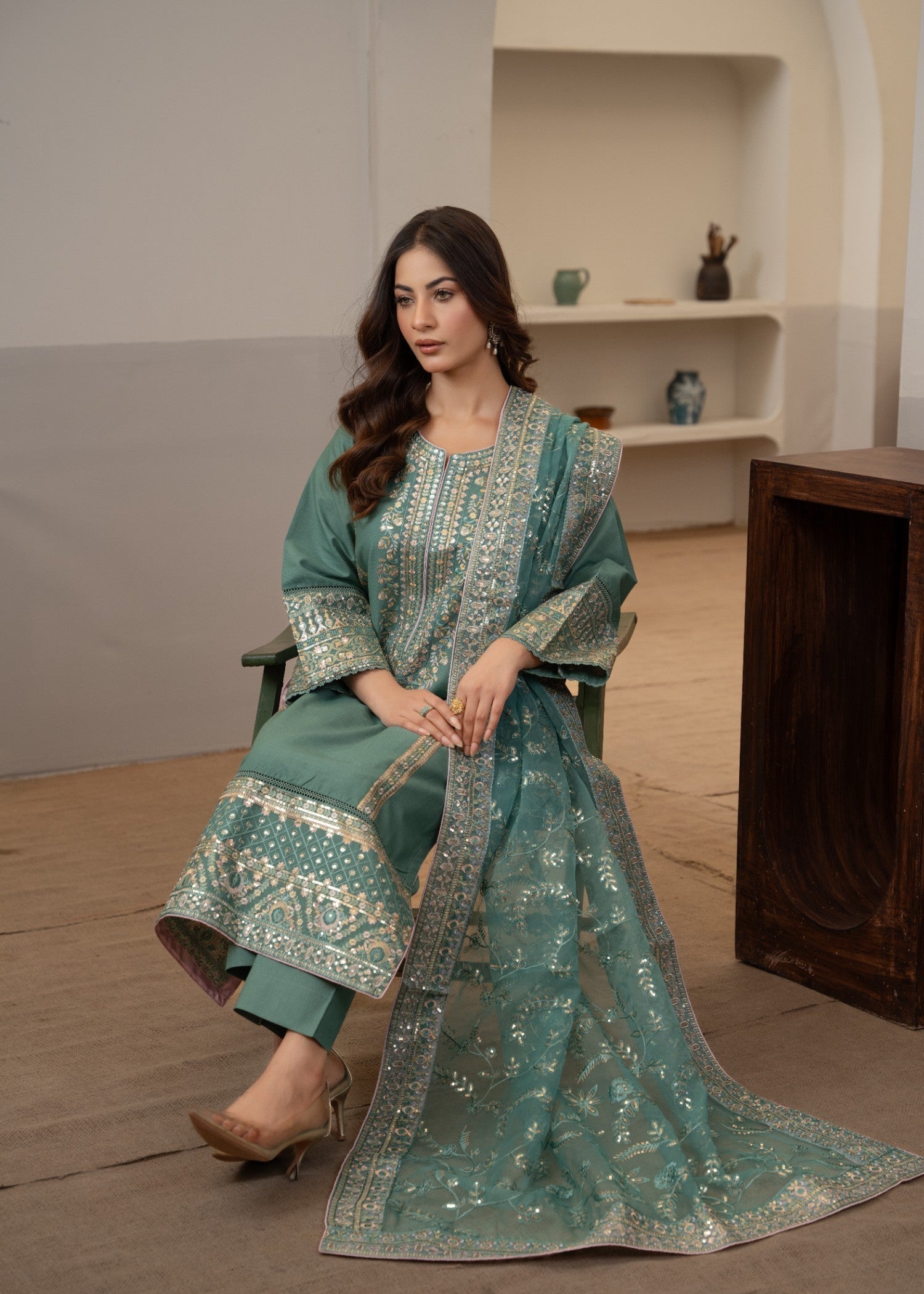 Waniya Awais WAL 11 Lawn Stitched Women 3pcs