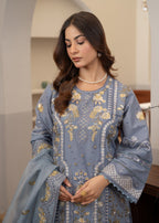 Waniya Awais WAL 13 Lawn Stitched Women 3pcs