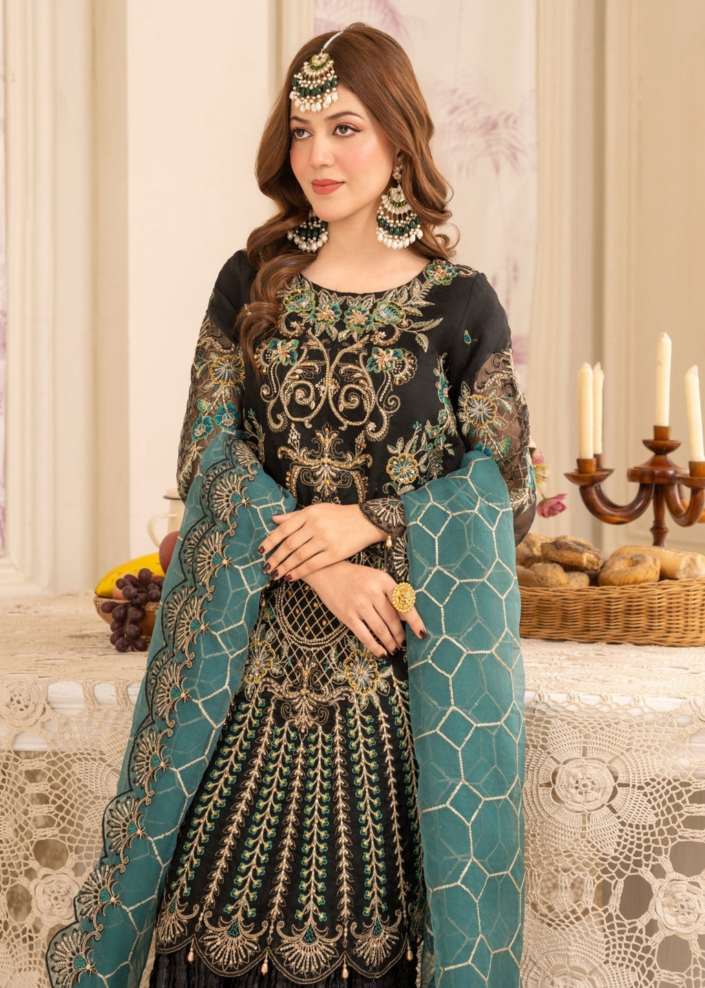 Diara Couture MISHAL US 419 BLACK Women 3pcs