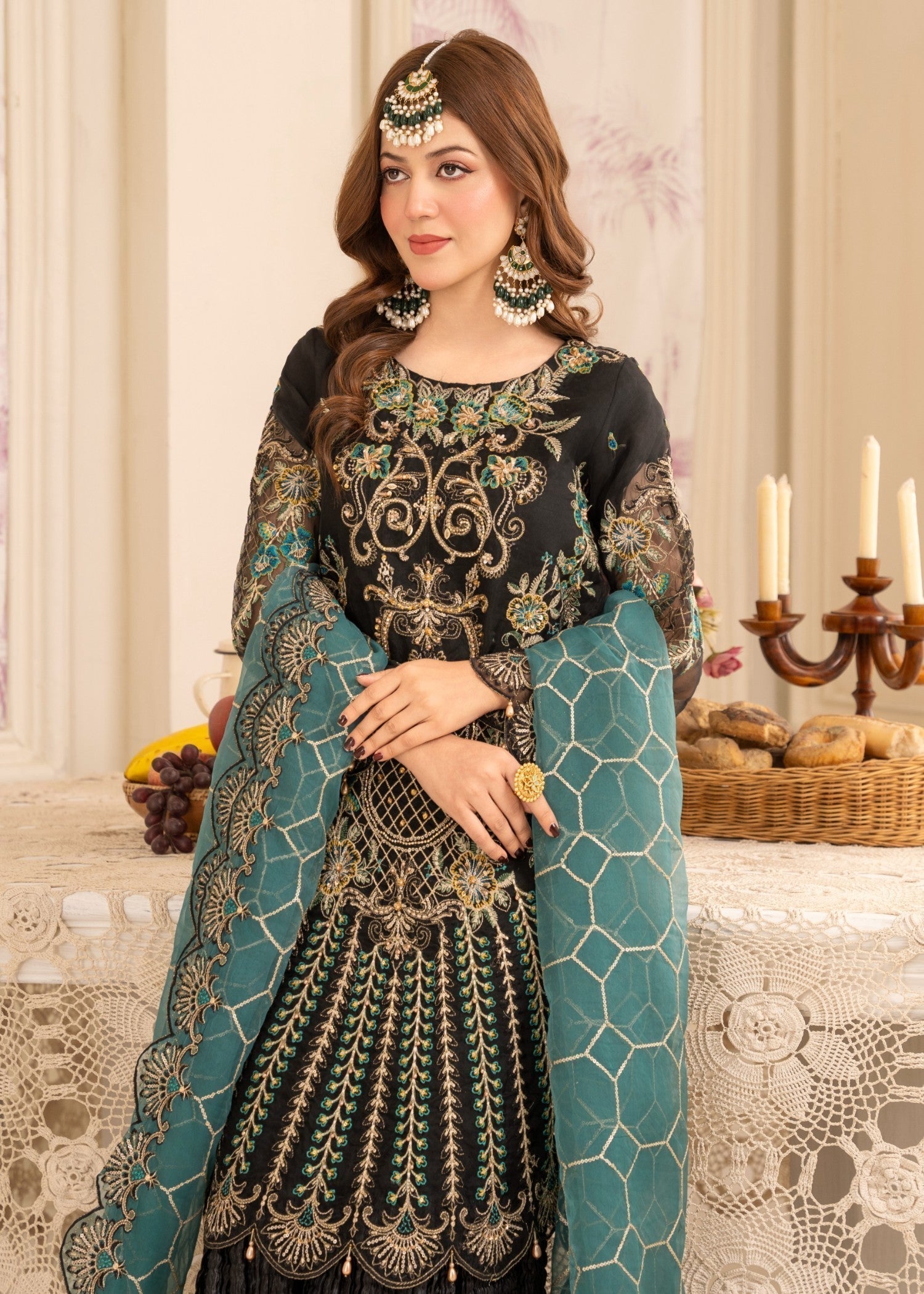 Diara Couture MISHAL US 419 BLACK Women 3pcs
