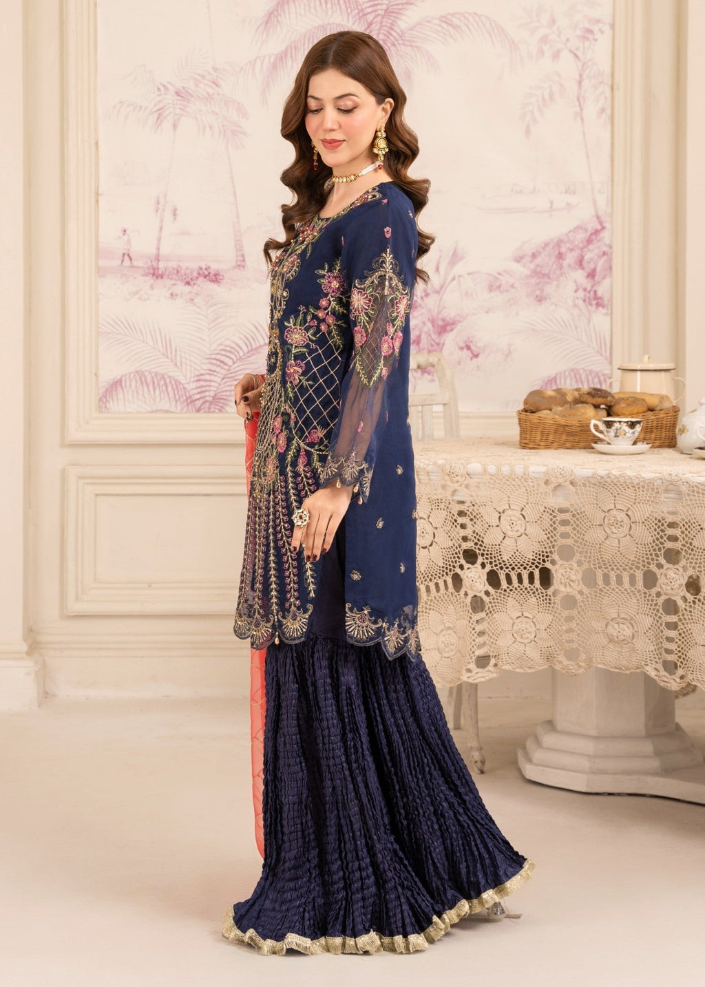 Diara Couture MISHAL US 419 BLUE Women 3pcs