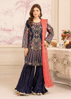 Diara Couture MISHAL US 419 BLUE Women 3pcs