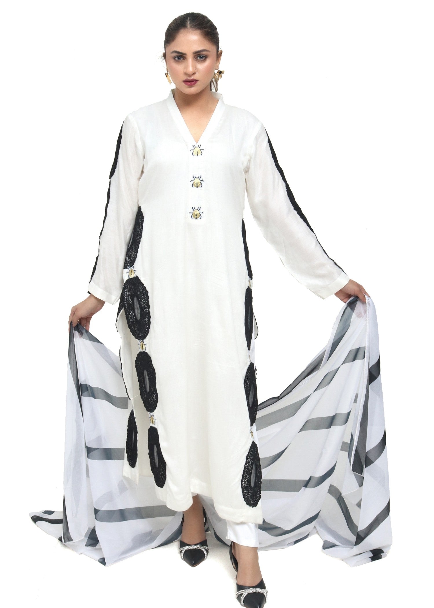 Muscat by Adeela Black Bee Women 3pcs