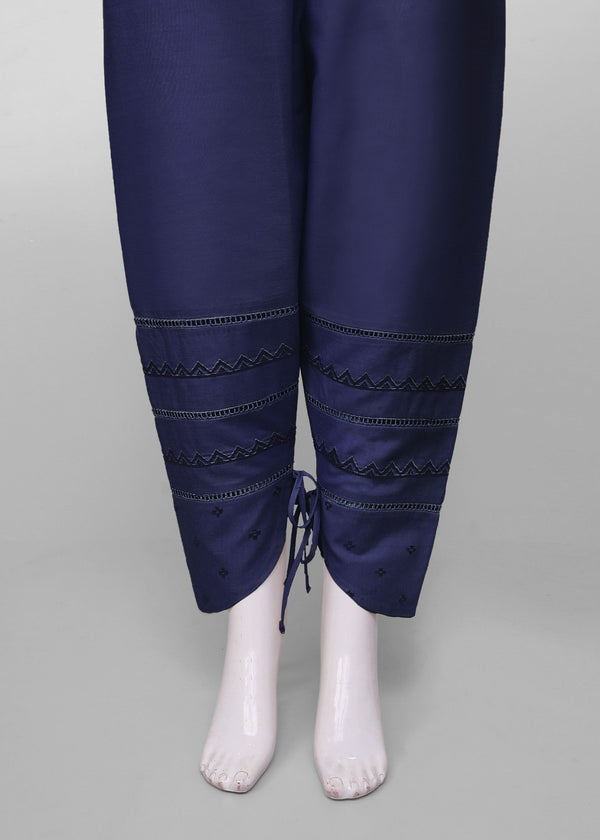 Polkadots Navy Blue Straight Trouser 13958PD Women 1pcs