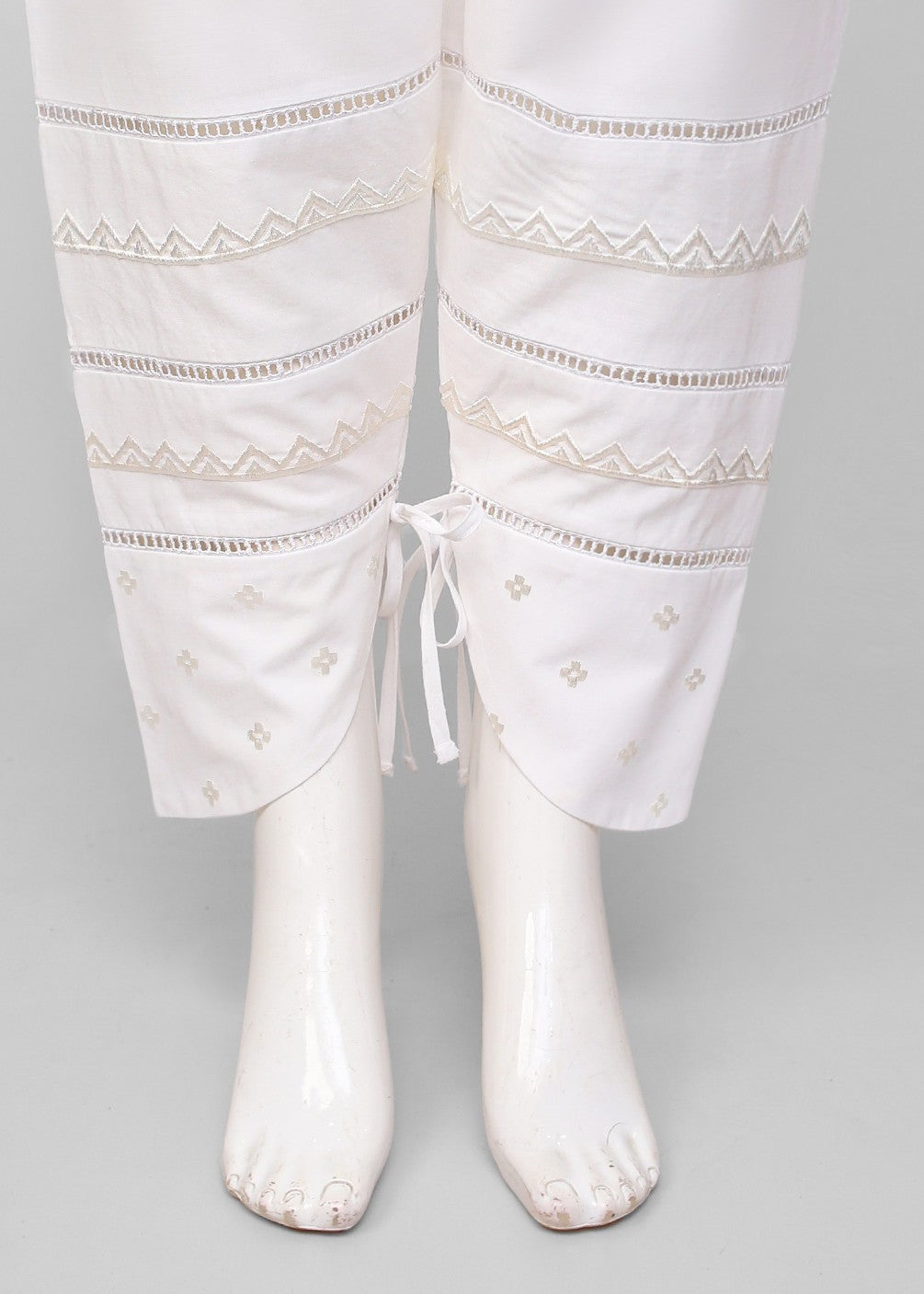 Polkadots Pure Offwhite Straight Trouser 13958PD Women 1pcs
