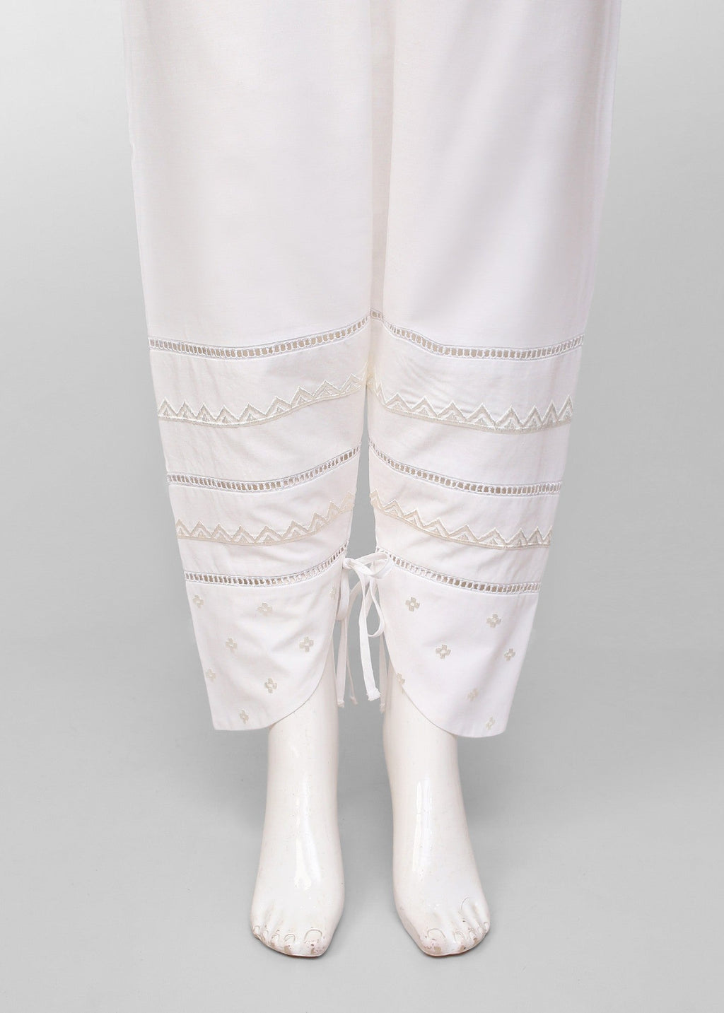 Polkadots Pure Offwhite Straight Trouser 13958PD Women 1pcs