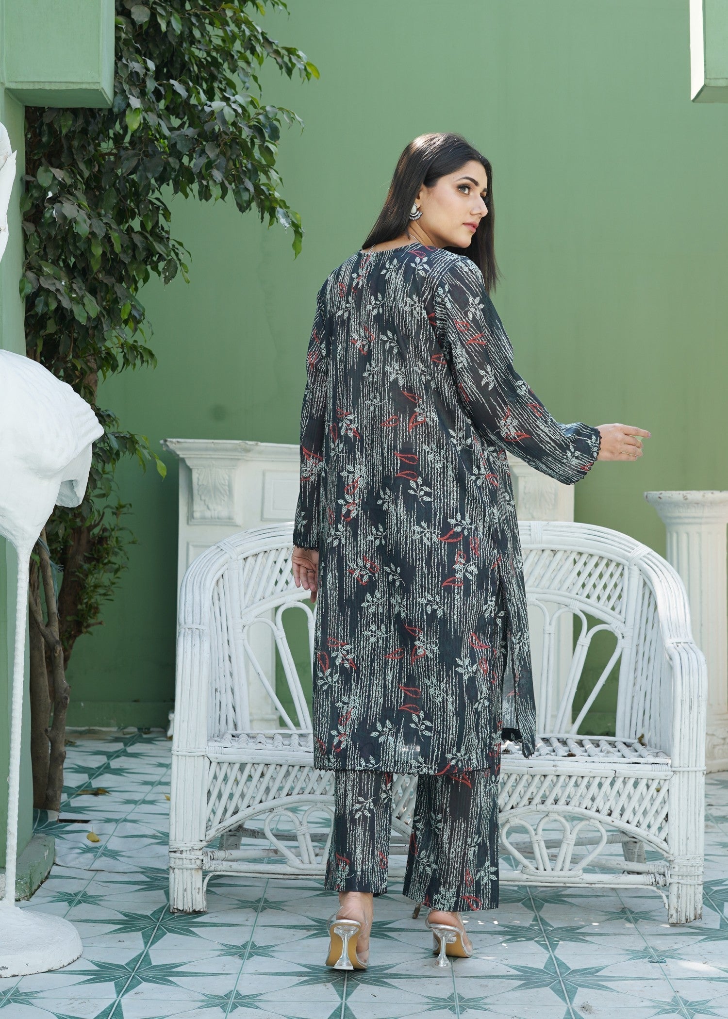 Ayesha'S Attire Tourmaline Printed Women 2pcs