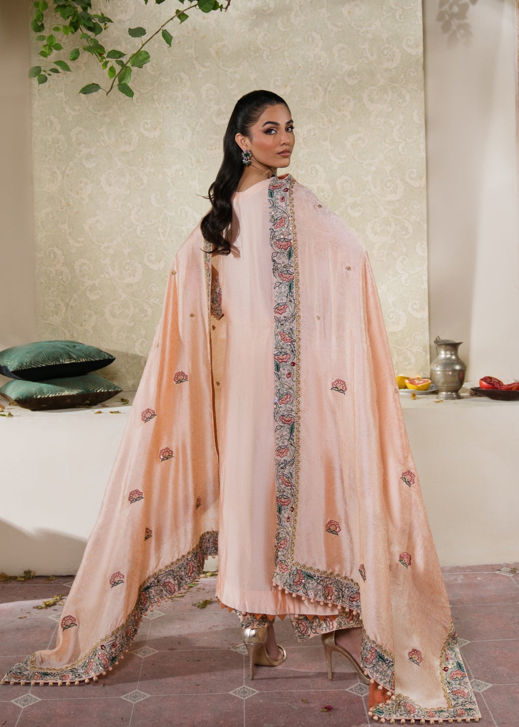 Muntaha By Shanzay Roohi peach Women 3pcs