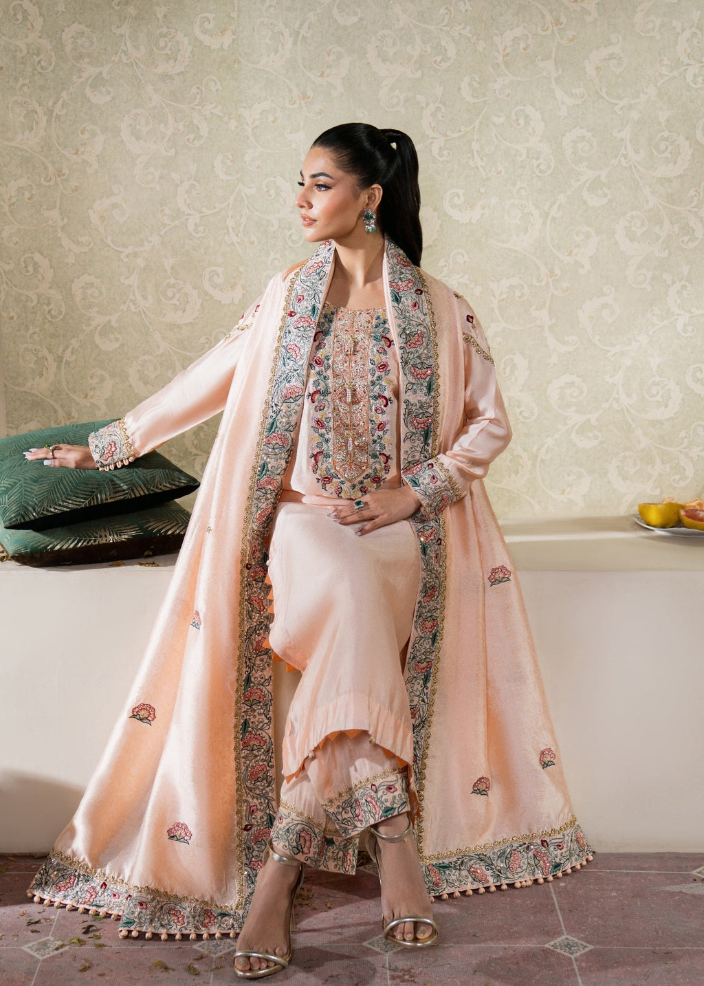Muntaha By Shanzay Roohi peach Women 3pcs