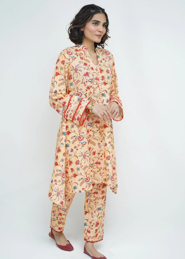 Amna Ali Nawaz Co Ord Set Khaddar AROMA (Frock) Women 2pcs