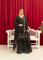 Manahils K 112 BLACK Women 3pcs