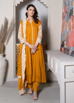 Rangoon Clothing Mehrzad Mustard Women 3pcs