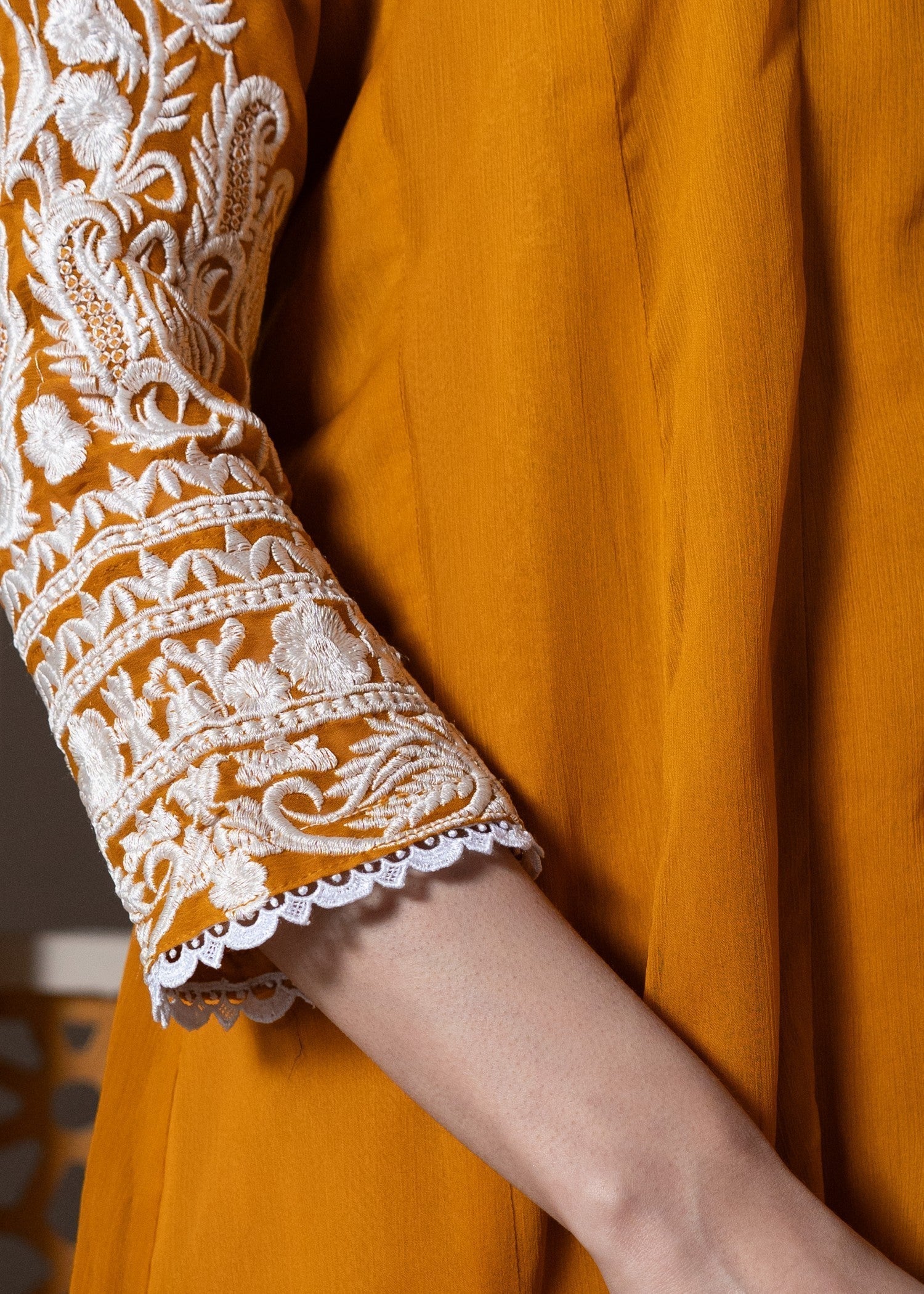 Rangoon Clothing Mehrzad Mustard Women 3pcs