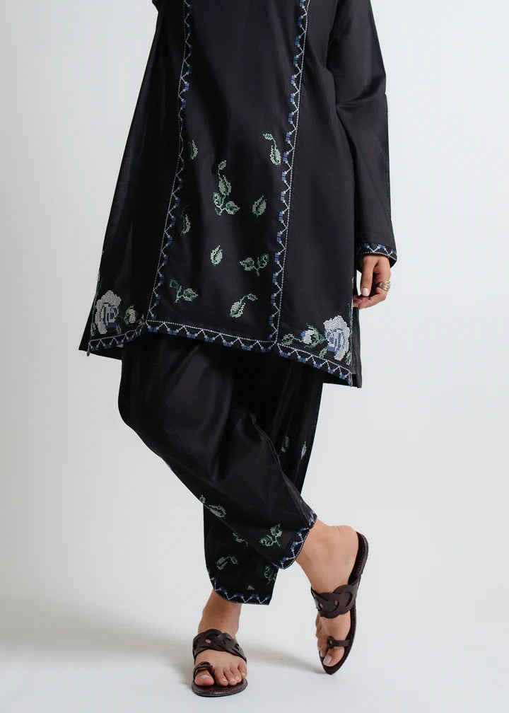 The Turkish Wear Cross Stitch Embroidered Set Women 2pcs