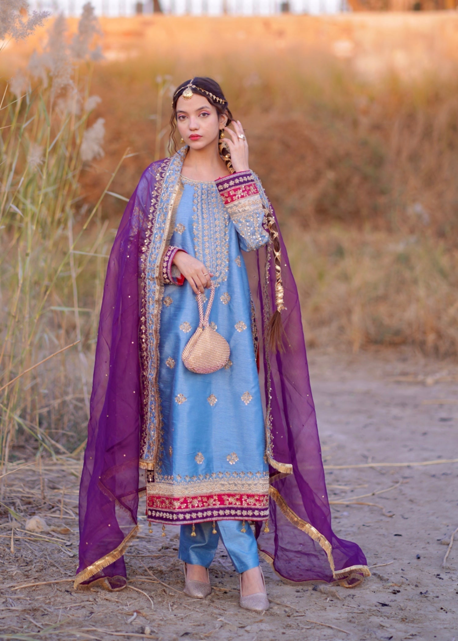 Suits By Sadia Ice blue Women 3pcs