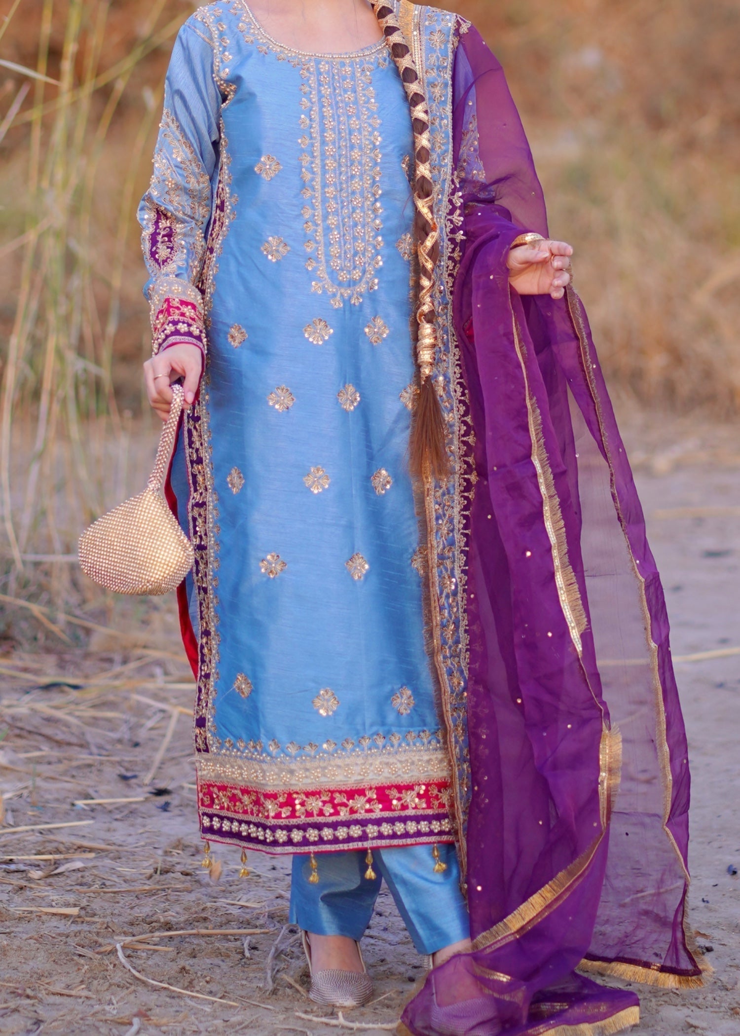 Suits By Sadia Ice blue Women 3pcs