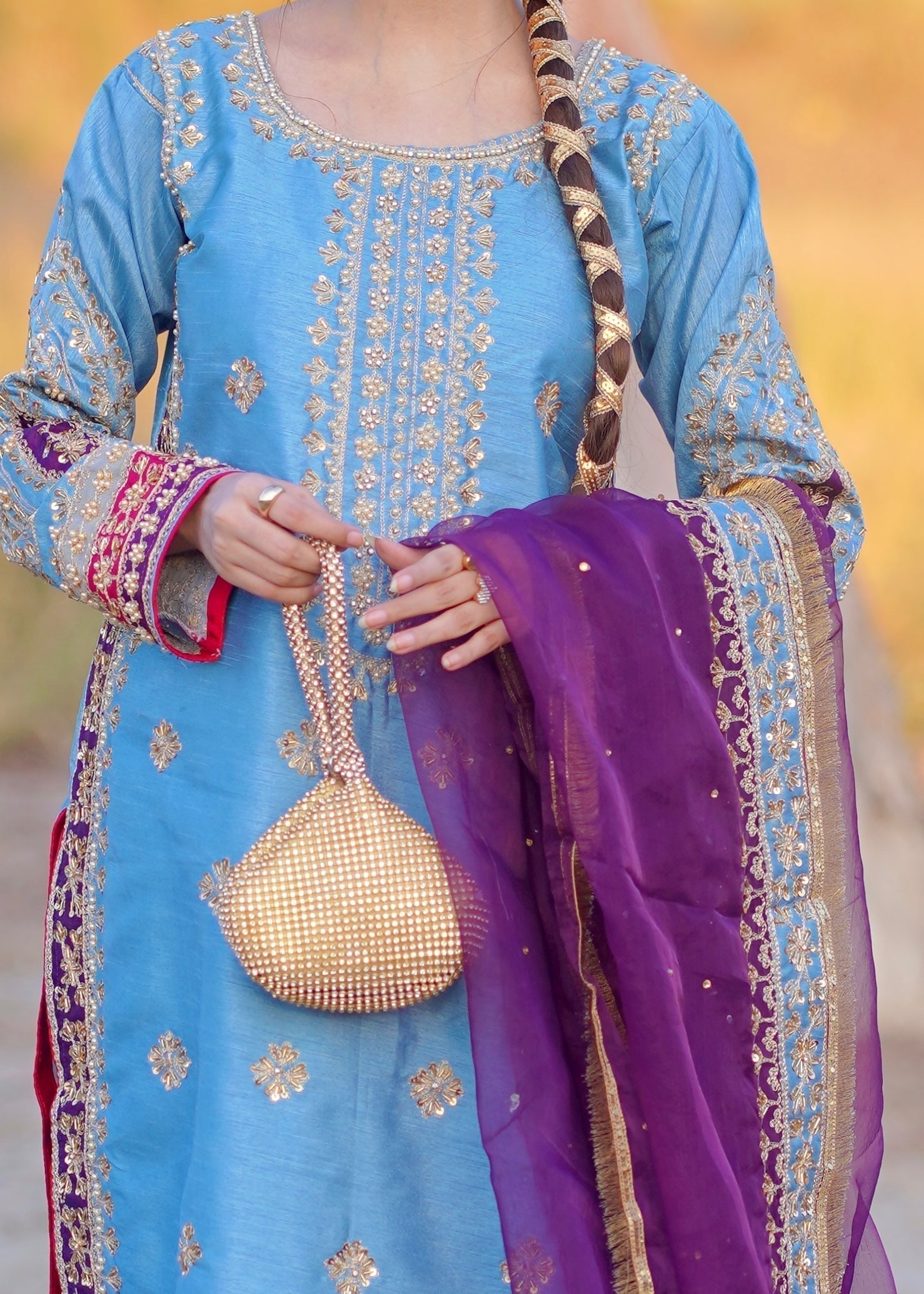 Suits By Sadia Ice blue Women 3pcs