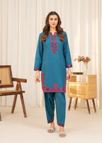 Sahibas By Mirza Camry Blue Women 2pcs
